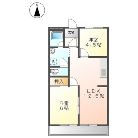 平田町駅 徒歩20分 1階の物件間取画像